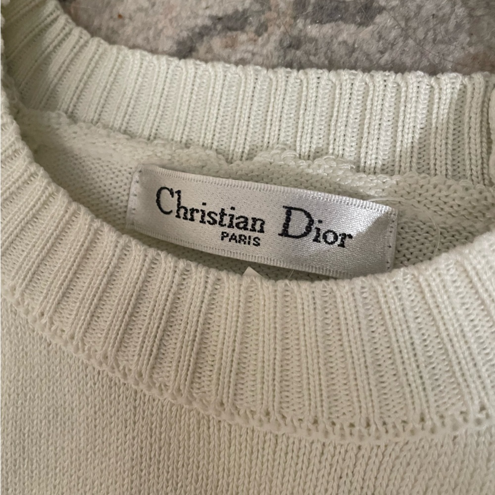 Dior White Knit Sweater - Picture 2 of 4